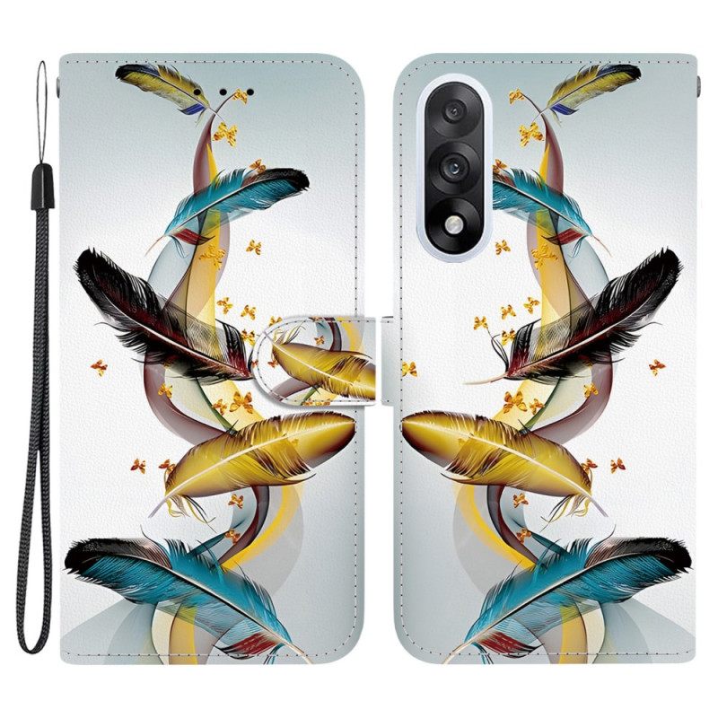 Folio-hoesje Oneplus Nord 5 Gouden Veren