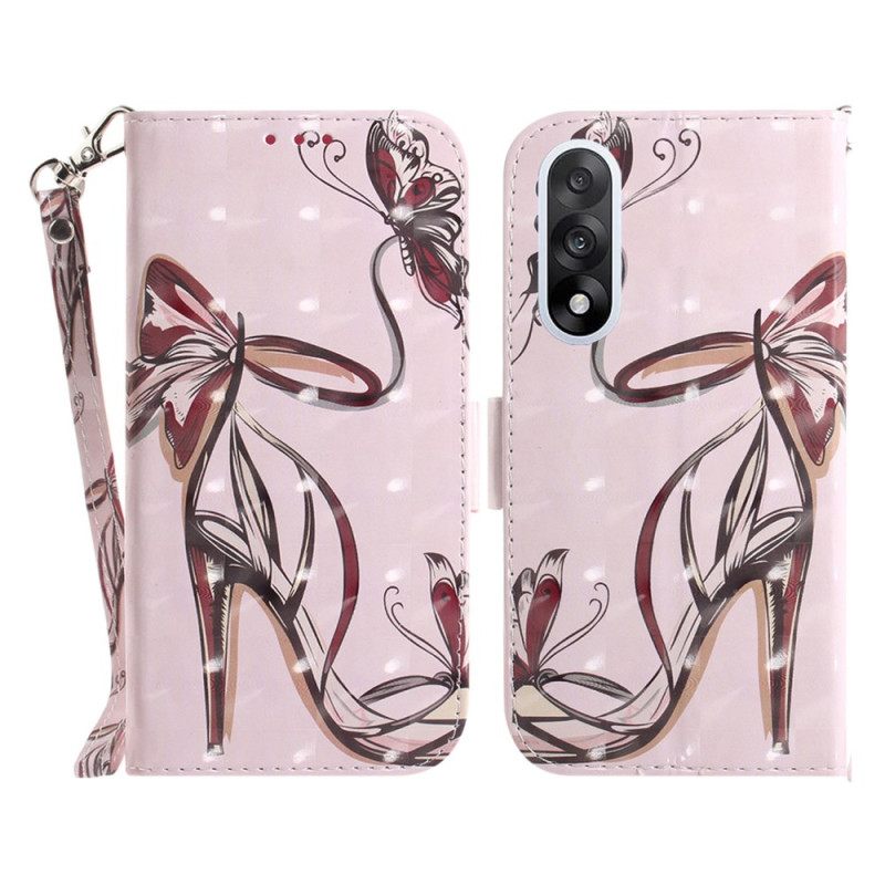 Folio-hoesje Oneplus Nord 5 Telefoonhoesje Sandalen Met Bandjes