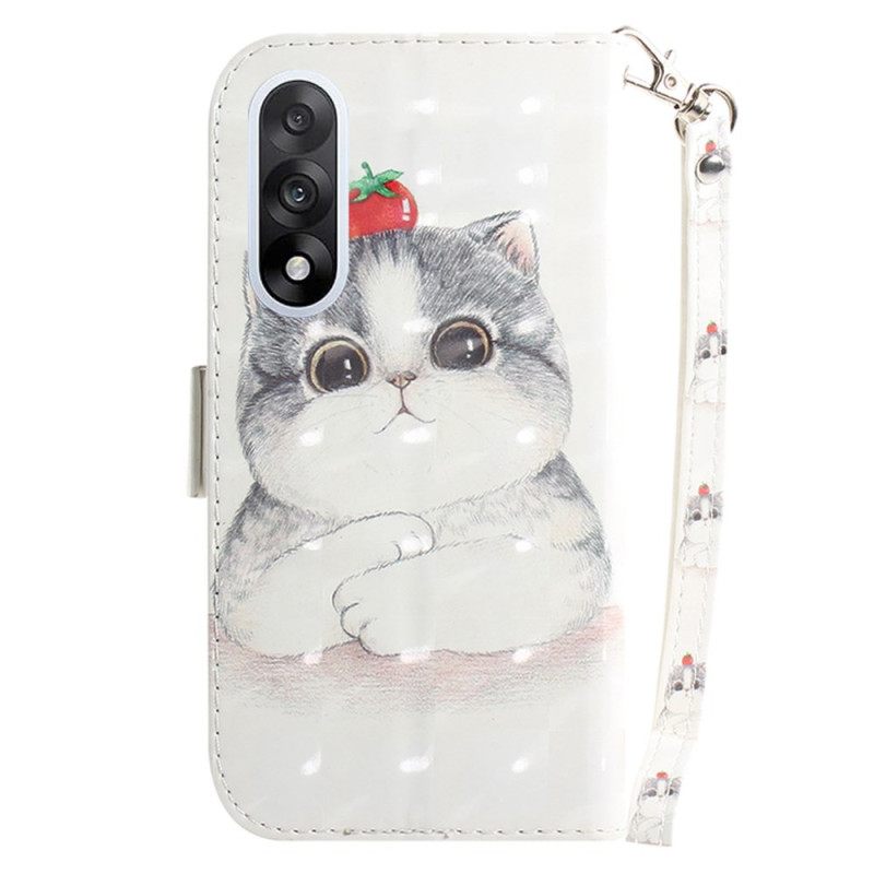 Folio-hoesje Oneplus Nord 5 Telefoonhoesje Schattige Kattenband