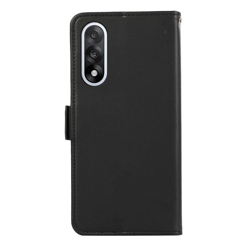 Hoesje Oneplus Nord 5 Abeel Leren Rfid-portemonnee