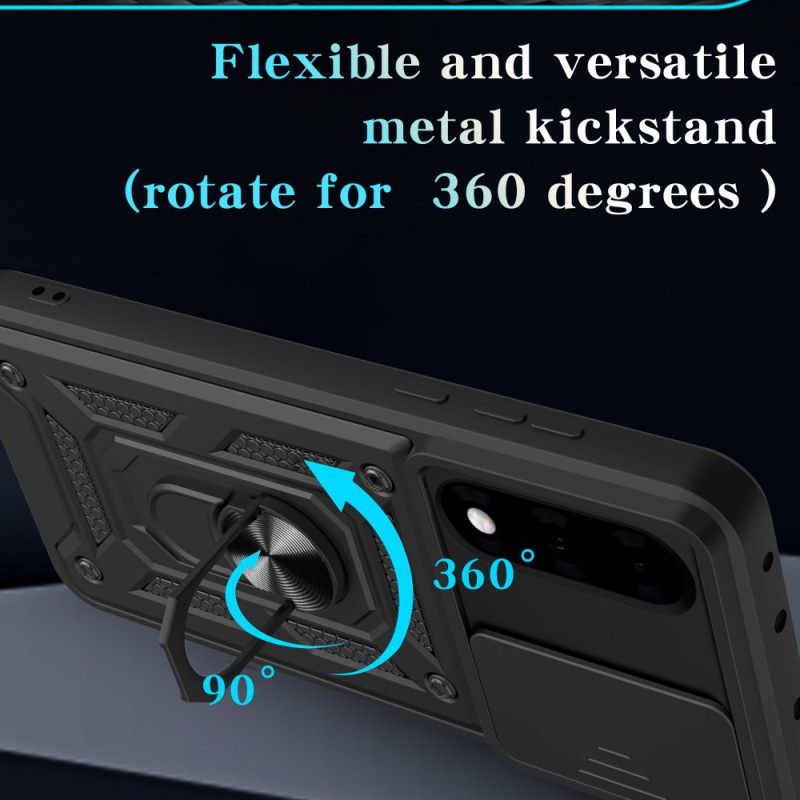 Hoesje Voor Oneplus Nord 5 Schuifbare Cameracover En Standaard