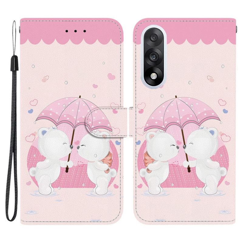 Leren Hoesje Oneplus Nord 5 Paar Beren