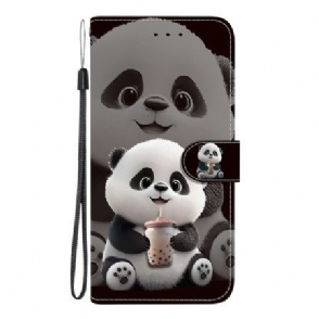 Leren Hoesje Oneplus Nord 5 Panda Bescherming Hoesje