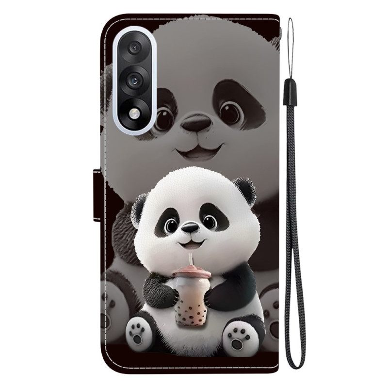 Leren Hoesje Oneplus Nord 5 Panda Bescherming Hoesje