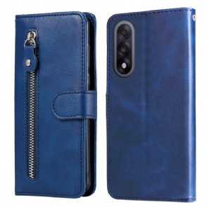 Leren Hoesje Voor Oneplus Nord 5 Etui Met Rits