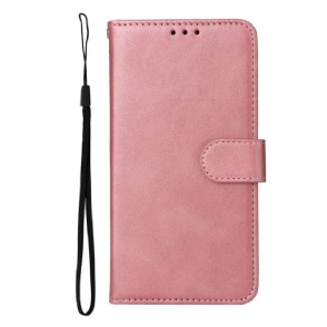 Leren Hoesje Voor Oneplus Nord 5 Leerlook Met Bandje