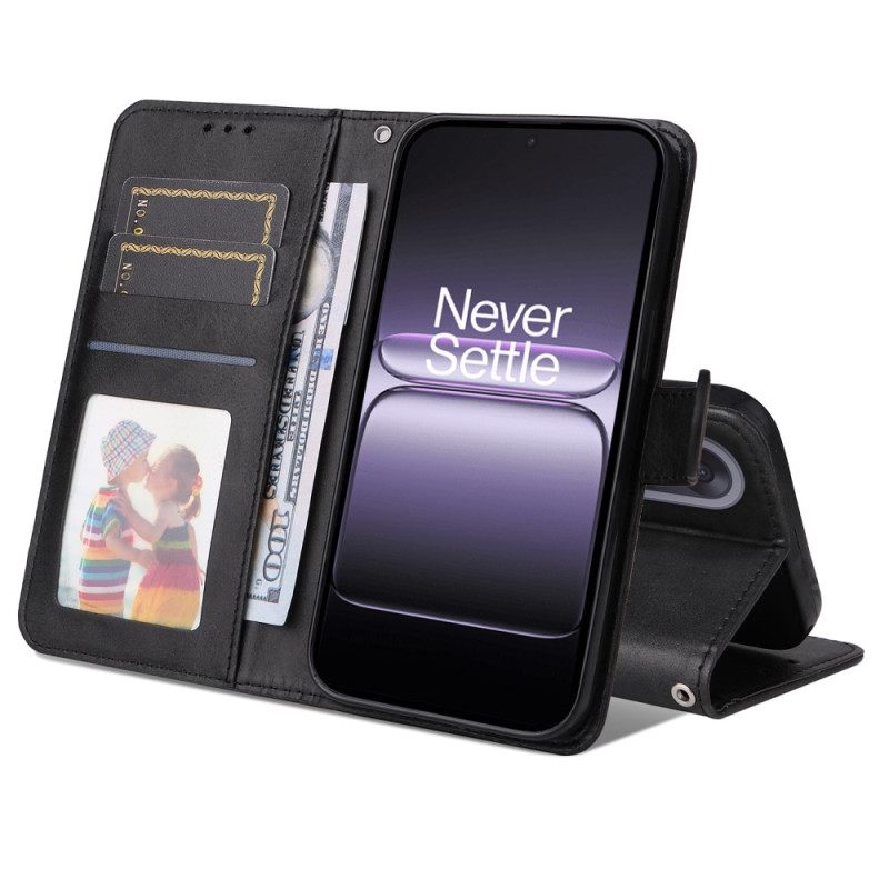 Leren Hoesje Voor Oneplus Nord 5 Leerlook Met Bandje