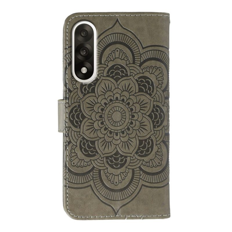 Leren Hoesje Voor Oneplus Nord 5 Mandala Met Strass-steentjes