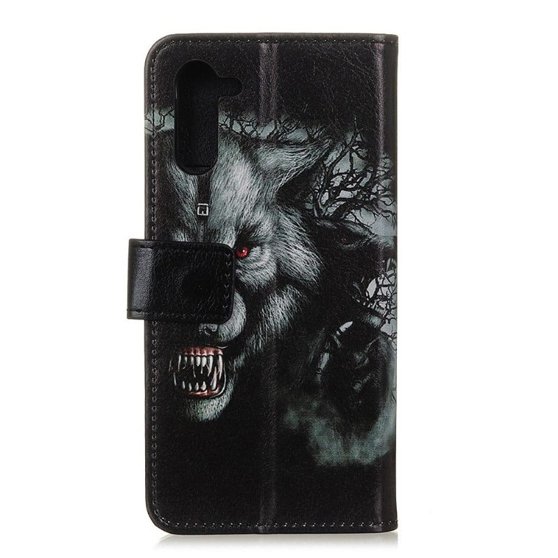 Flip Case voor OnePlus Nord Woeste Wolf