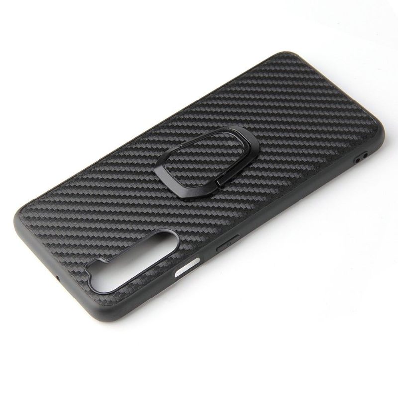 Hoesje voor OnePlus Nord Koolstofvezel Met Magnetische Houder