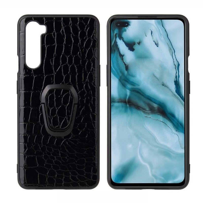 Hoesje voor OnePlus Nord Krokodil-effect Met Magnetische Houder