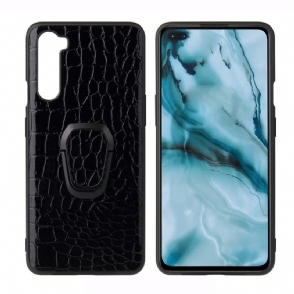 Hoesje voor OnePlus Nord Krokodil-effect Met Magnetische Houder