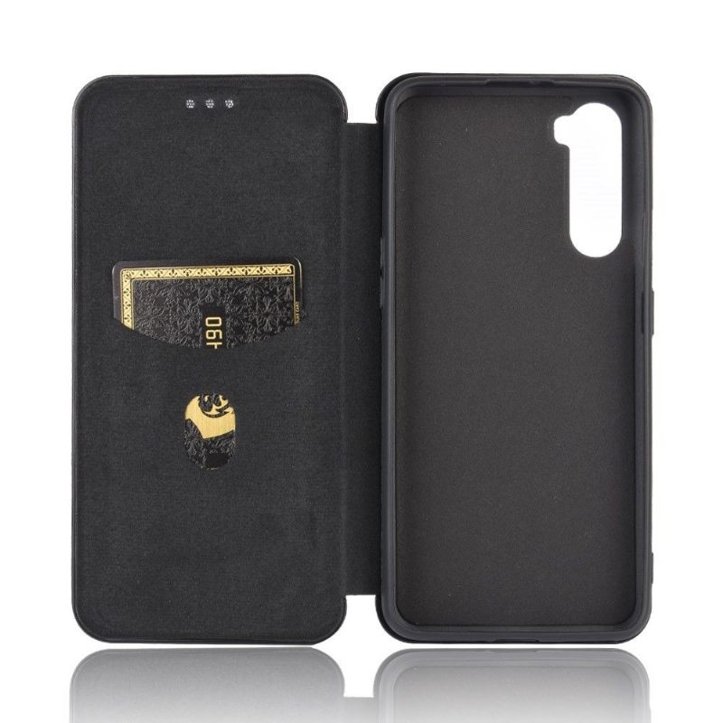 Leren Hoesje voor OnePlus Nord Koolstofvezeleffect