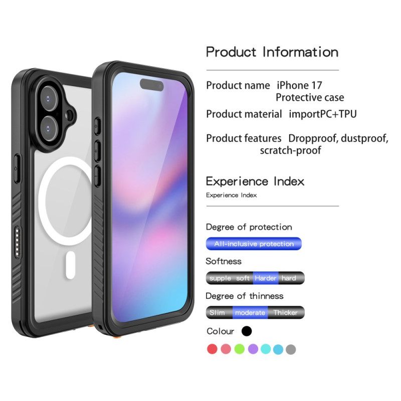 Case Hoesje iPhone 17 Telefoonhoesje Compatibel Met Magsafe Waterdichte Fs/fm-serie Redpepper