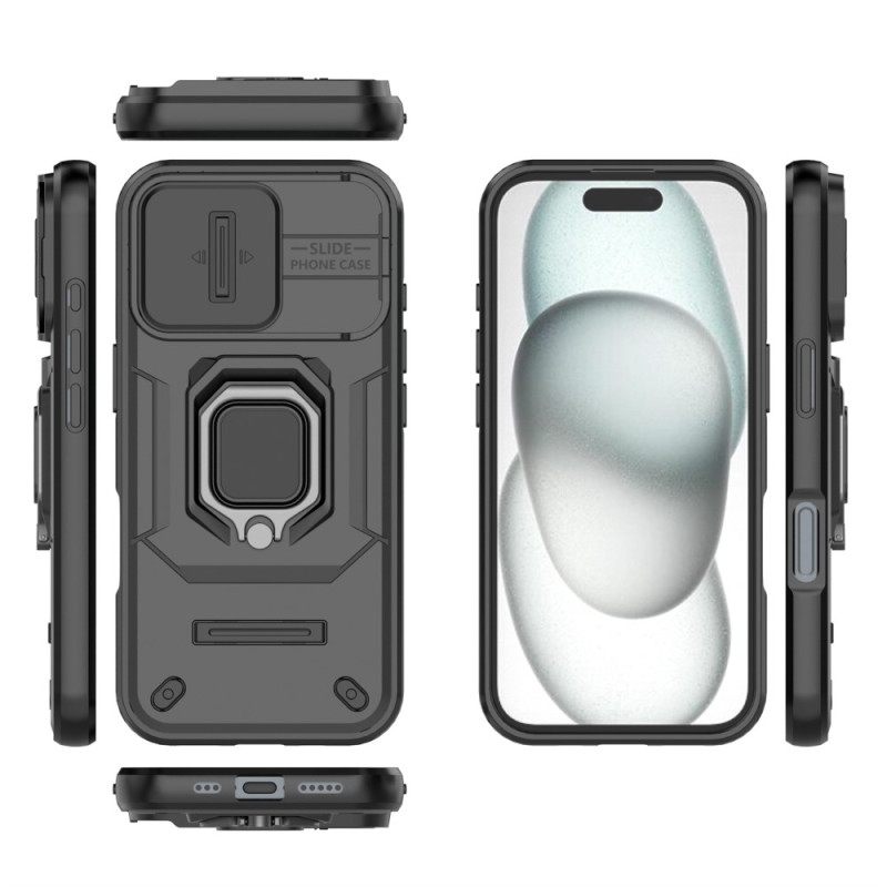 Case Hoesje iPhone 17 Telefoonhoesje Duurzame Ring Met Camera Beschermer