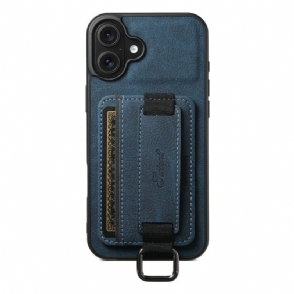 Cover Hoesje iPhone 17 Telefoonhoesje Kaarthouder In Retro Design