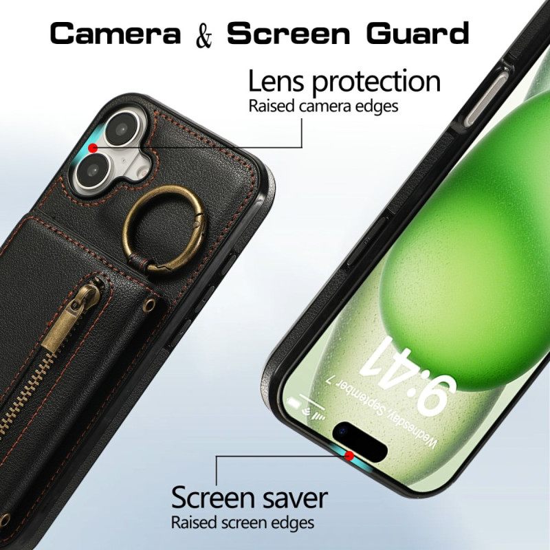 Cover Hoesje iPhone 17 Telefoonhoesje Portemonnee Met Rits