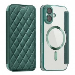 Folio-hoesje iPhone 17 Magsafe-compatibel Gewatteerd