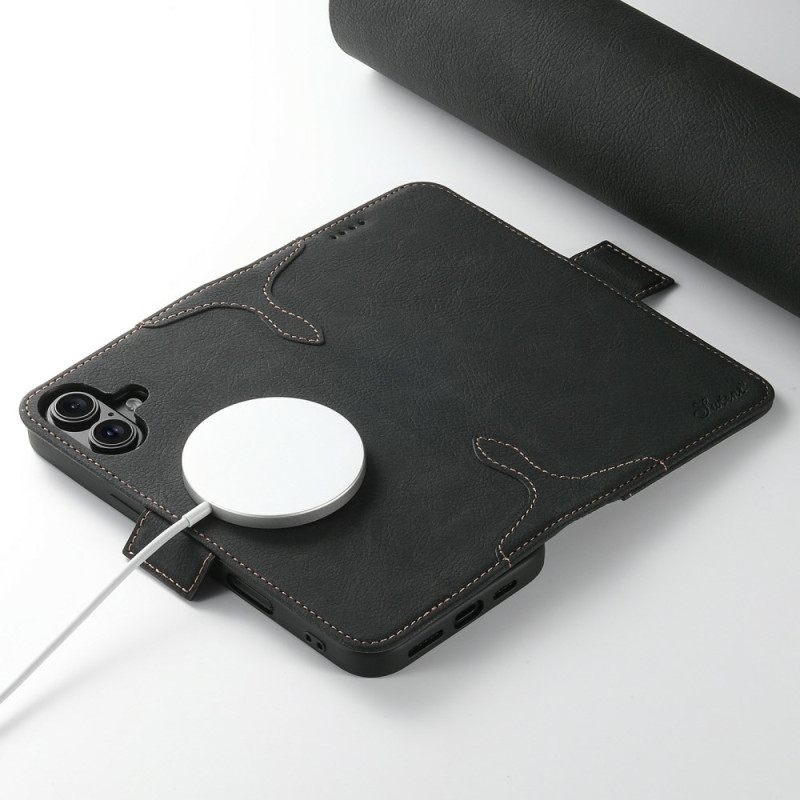 Folio-hoesje iPhone 17 Telefoonhoesje Magsafe-compatibel Premium Retro