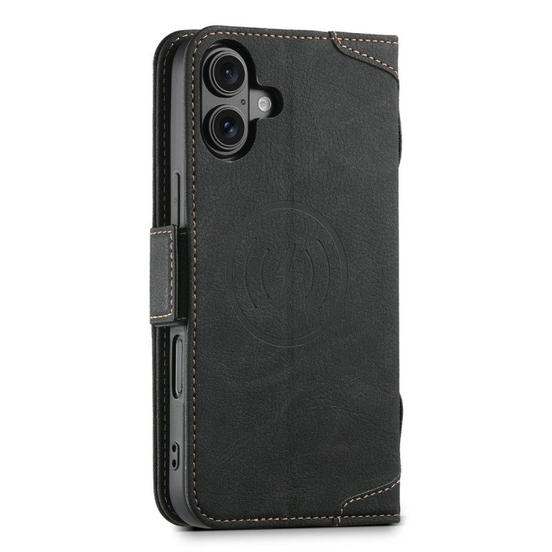 Folio-hoesje iPhone 17 Telefoonhoesje Magsafe-compatibel Premium Retro