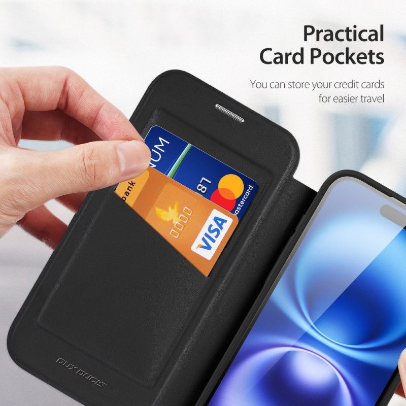 Folio-hoesje Voor iPhone 17 Magsafe Skin X Pro Series Met Dux Ducis Standaard