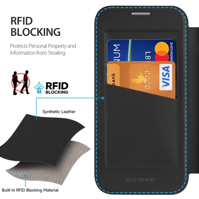 Folio-hoesje Voor iPhone 17 Magsafe Skin X Pro Series Met Dux Ducis Standaard