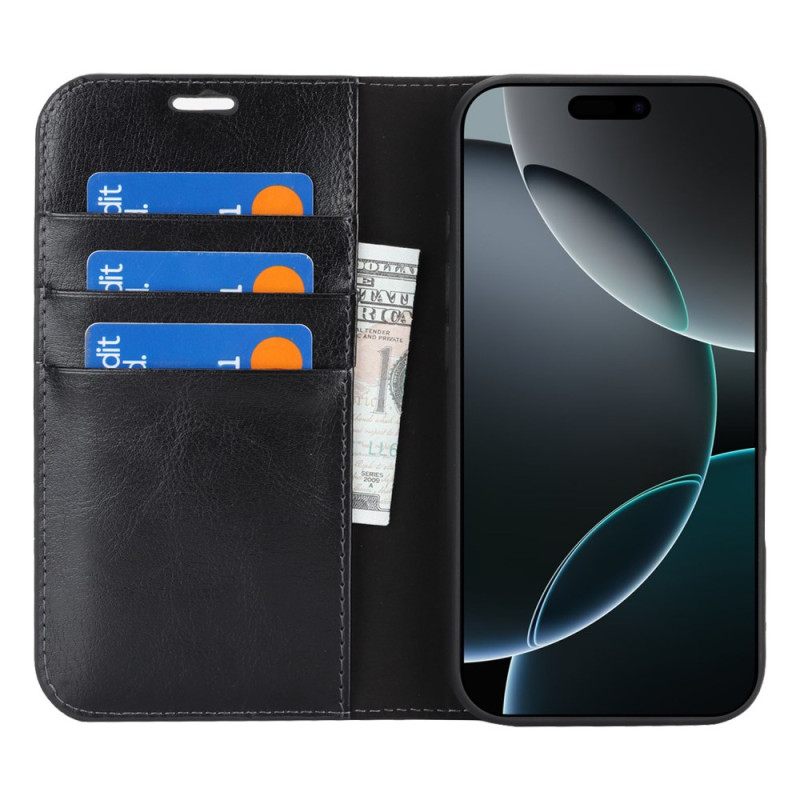 Folio-hoesje Voor iPhone 17 Pro Leer