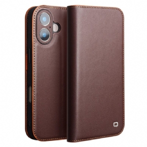 Folio-hoesje Voor iPhone 17 Qialino Leer