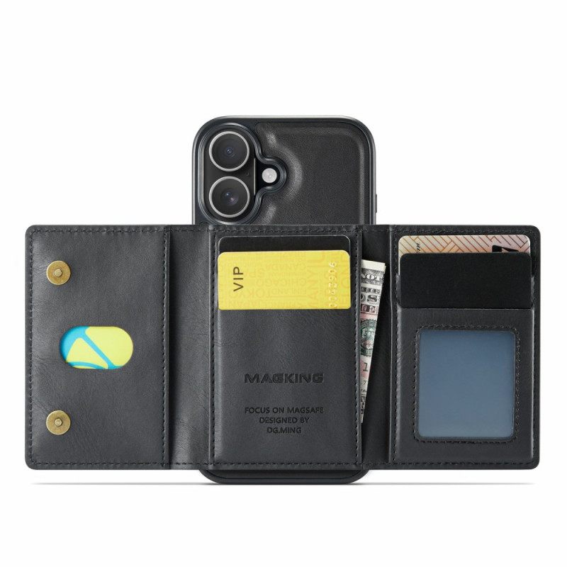 Hoesje iPhone 17 Compatibel Met Magsafe Afneembare Kaarthouder Magking Bescherming Hoesje