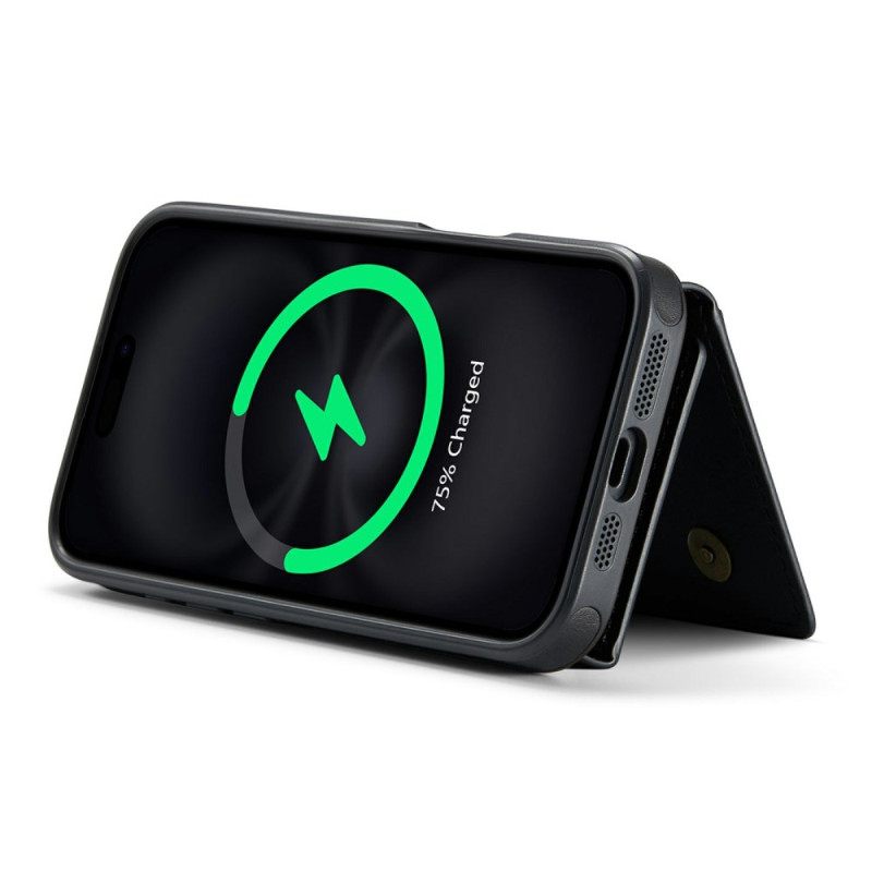 Hoesje iPhone 17 Compatibel Met Magsafe Afneembare Kaarthouder Magking Bescherming Hoesje