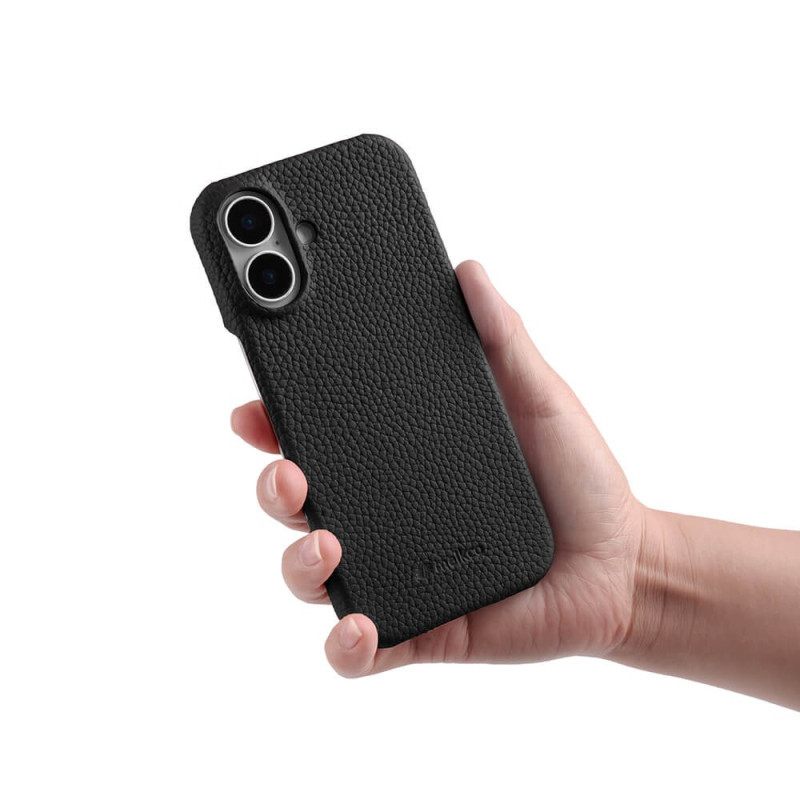 Hoesje iPhone 17 Compatibel Met Magsafe Leer En Microvezel