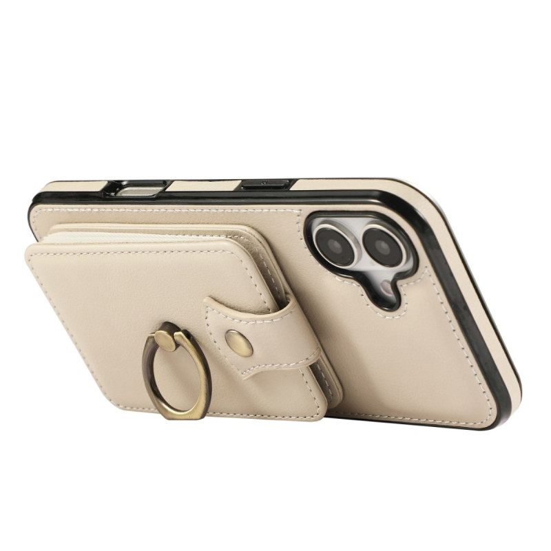Hoesje iPhone 17 Kaarthouder Voor Meerdere Kaarten En Schouderriem Bescherming Hoesje