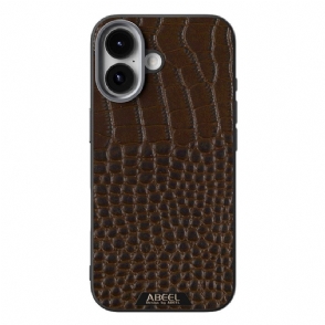 Hoesje iPhone 17 Magsafe-compatibel Abeel Met Krokodillenprint Bescherming Hoesje