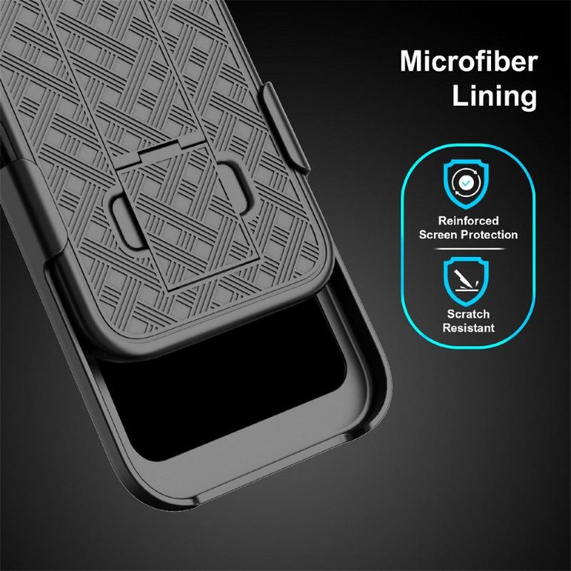 Hoesje iPhone 17 Schuifbaar Met Standaard En Clip