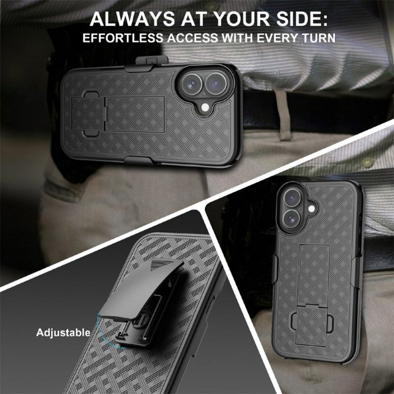 Hoesje iPhone 17 Schuifbaar Met Standaard En Clip