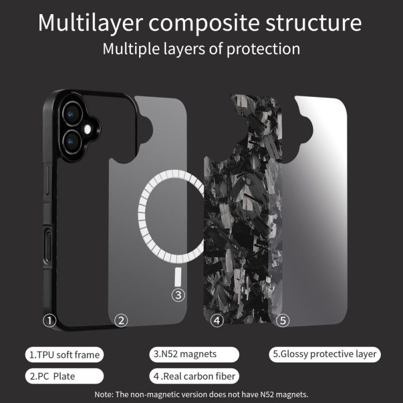 Hoesje Voor iPhone 17 Gesmede Aramidevezel Magsafe