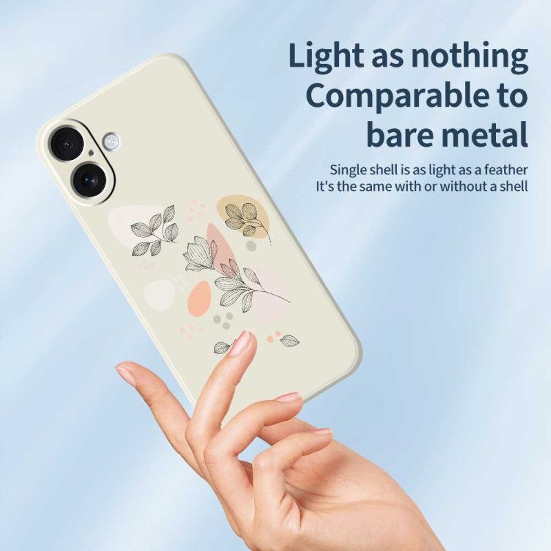 Hoesje Voor iPhone 17 Getekende Bladeren