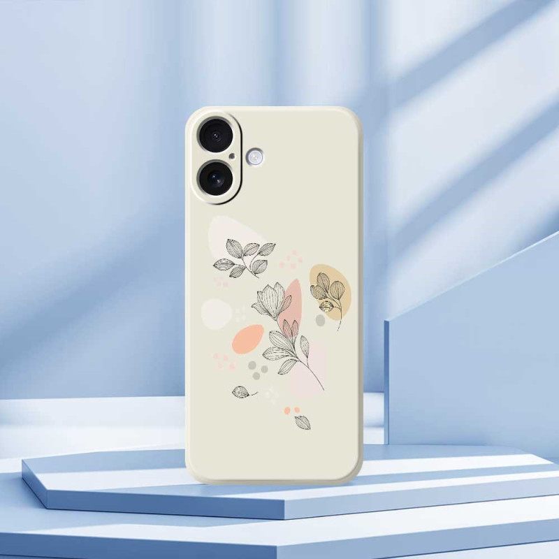 Hoesje Voor iPhone 17 Getekende Bladeren