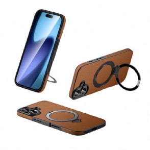 Hoesje Voor iPhone 17 Magsafe Compatibel Met Leer Met Standaard