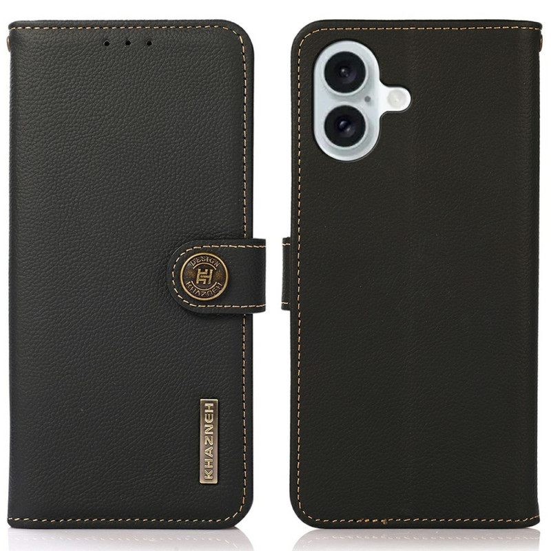 Leren Hoesje iPhone 17 Klassieke Khazneh Bescherming Hoesje