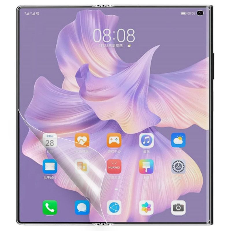 Huawei Mate XS 2 Ultratransparante Siliconen Schermbeschermer