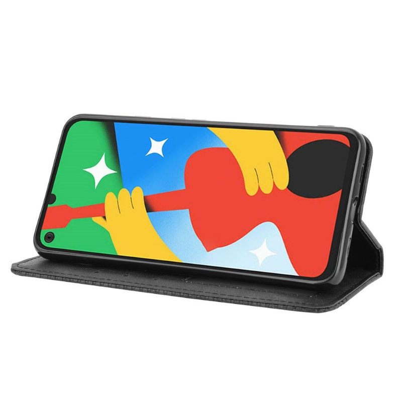 Case voor Google Pixel 4a 5G Leer In Cirénius-stijl