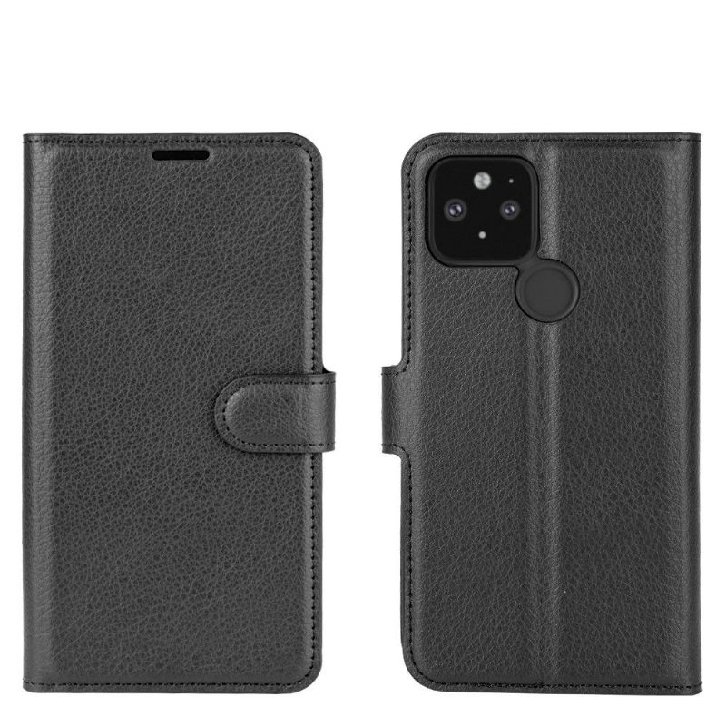 Folio-hoesje voor Google Pixel 4a 5G Portemonnee Leren Leerstijl
