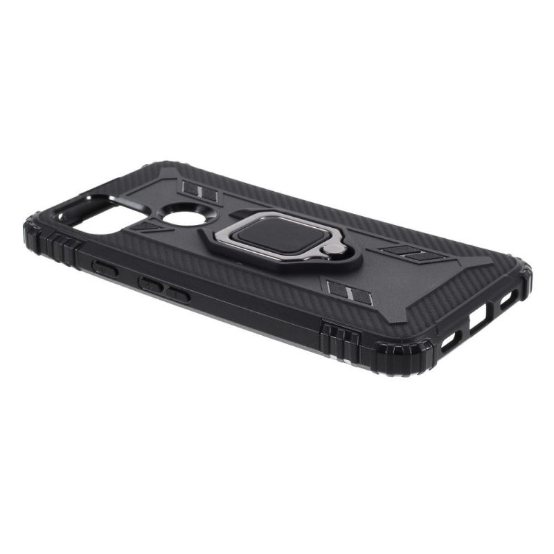 Hoesje voor Google Pixel 4a 5G Carbon Look Met Steunring