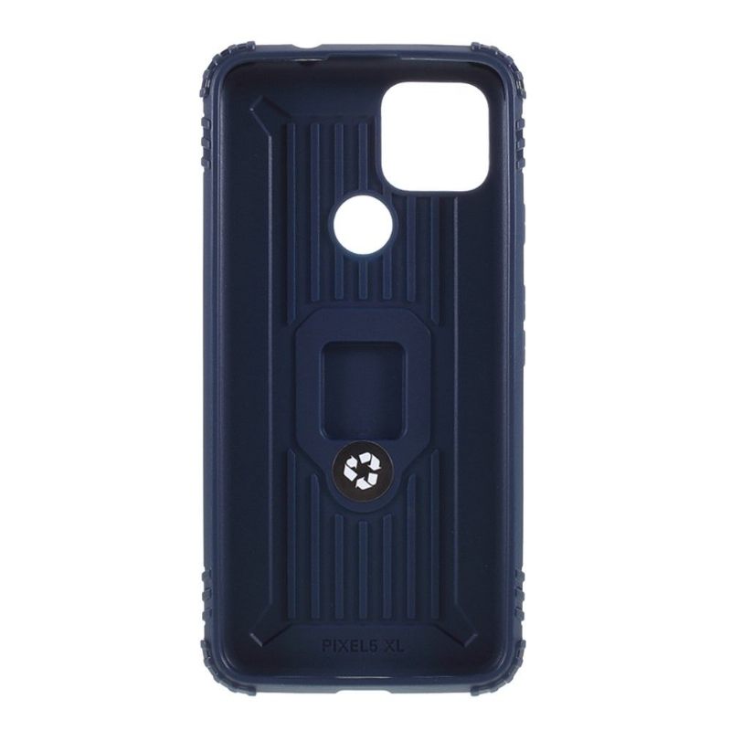 Hoesje voor Google Pixel 4a 5G Carbon Look Met Steunring