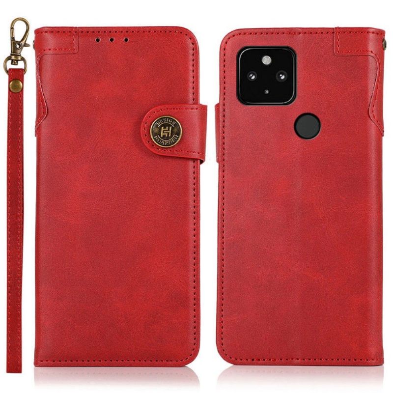 Leren Hoesje voor Google Pixel 4a 5G Bescherming Khazneh De Klassieker
