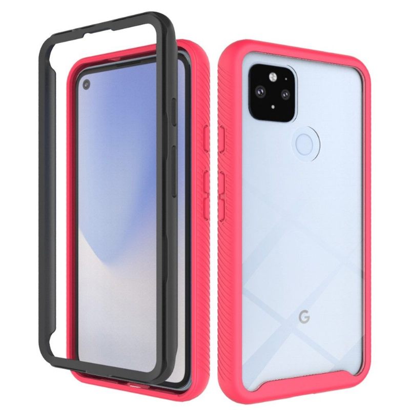 Telefoonhoesje voor Google Pixel 4a 5G Bescherming Hybride Doorzichtige Achterkant Schokbestendig