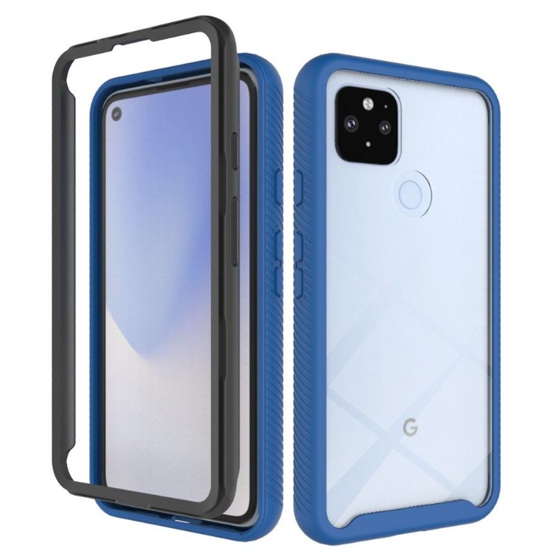 Telefoonhoesje voor Google Pixel 4a 5G Bescherming Hybride Doorzichtige Achterkant Schokbestendig