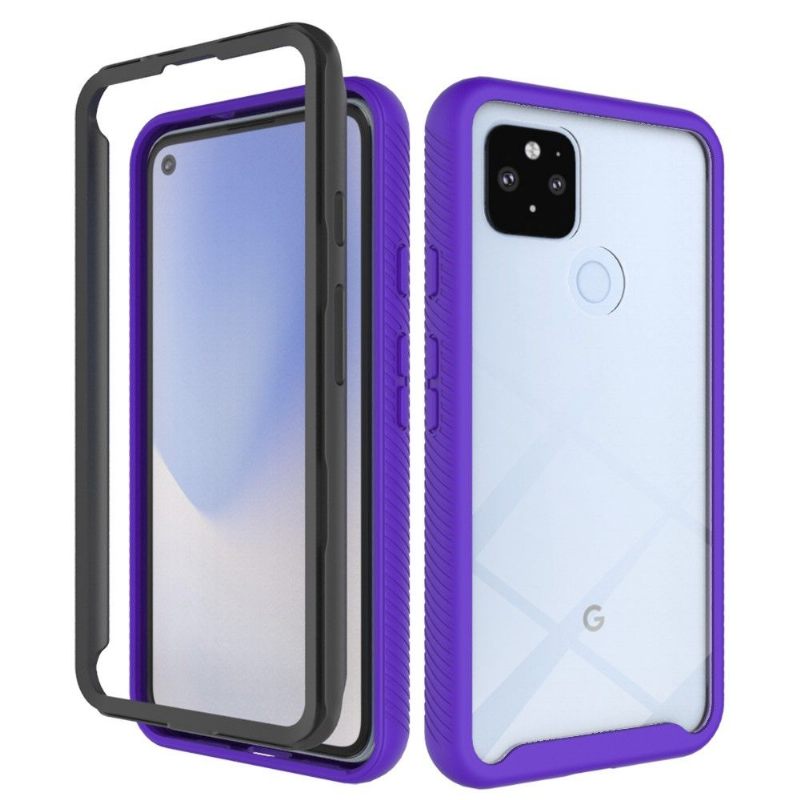Telefoonhoesje voor Google Pixel 4a 5G Bescherming Hybride Doorzichtige Achterkant Schokbestendig