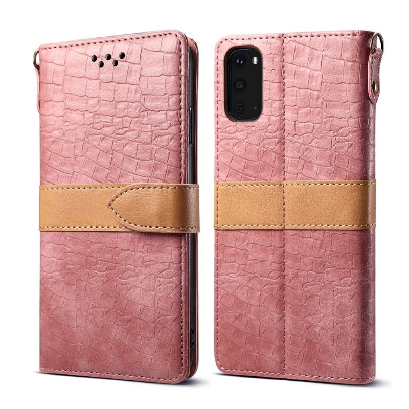 Case voor Samsung Galaxy S20 Imitatieleer Krokodil-effect